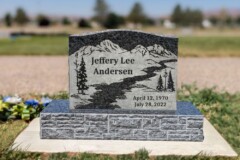 Upright Hedgestone by Kenworthy Monuments