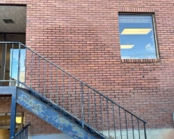 Wall sandblasted to remove graffiti Graffiti removal in St. George