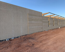 Sandblasted concrete walls Sandblasting in Ivins